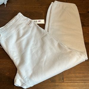 Calvin Klein Womens Sweatpants Plus sz 2X  Logo  Nwt Drawstring light blue